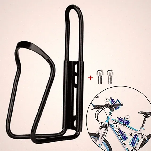 Aluminum Alloy Bike Bottle Cage Water Bottle Holder MTB Road Folding Bike Black