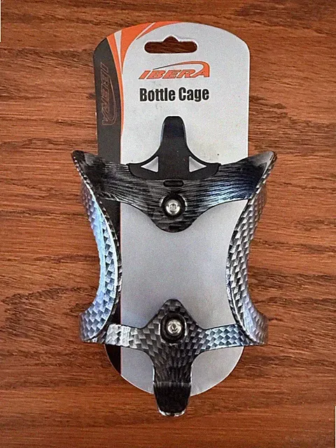 (Brand New) Ibera Bicycle Lightweight Aluminum Water Bottle Cage, Black