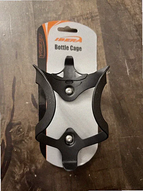 Ibera Bicycle Lightweight Aluminum Water Bottle Cage, Black