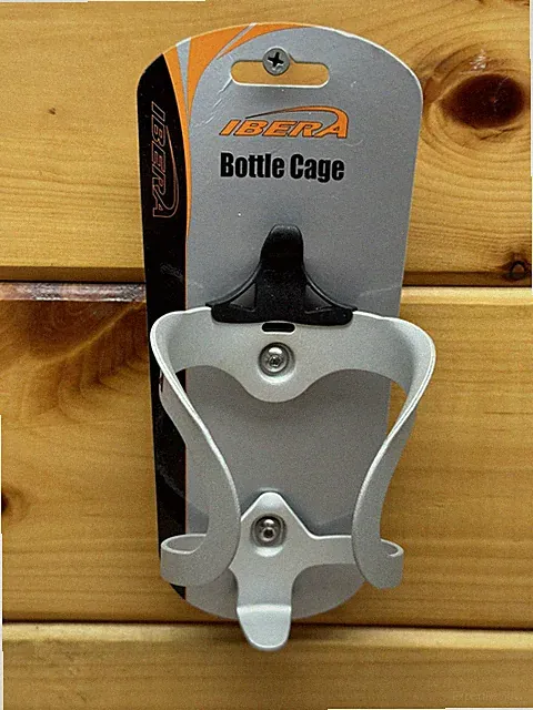 Ibera Bicycle Lightweight Aluminum Water Bottle Cage Silver