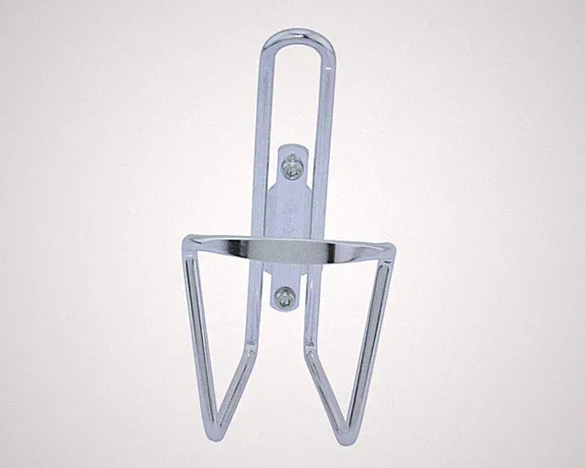 Silver Alloy Cage Water Bottle Holder Rack W/ BOLT Beach Cruiser, Mountain Bike.