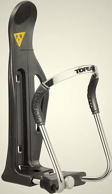 Topeak Adjustable Bike Water Bottle Cage - Fits 63-74mm Bottles - Lightweight