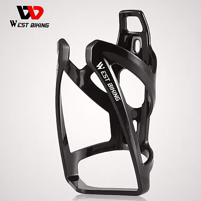 WEST BIKING Bike Water Bottle Cage Plastic Cycling Bicycle Bottle Holder Black